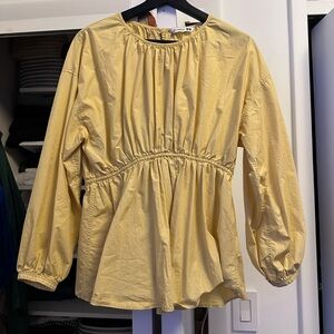 J Wanderson x Uniqlo yellow blouse